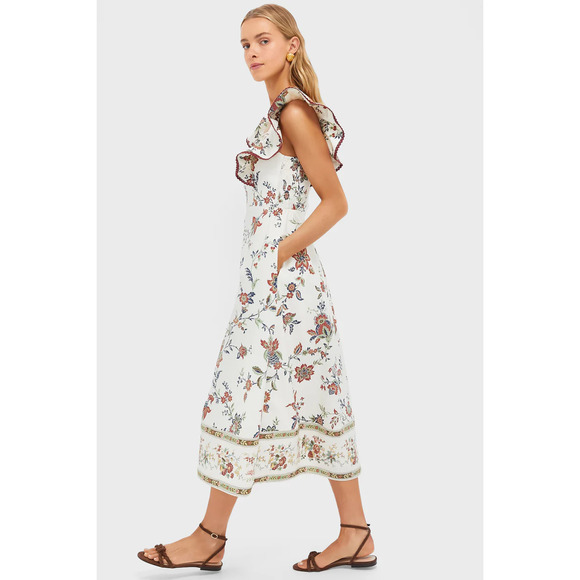 NWT Tuckernuck x Studio McGee Terracotta Cotton Nora Dress Red Chintz Size Small - Picture 4 of 16